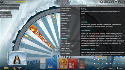 Ice Fishing - impostazioni